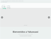 Tablet Screenshot of lacasadelagua.com.ar